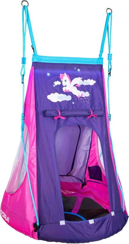 

Подвесные качели Hudora 90 с палаткой Pony LED 72149