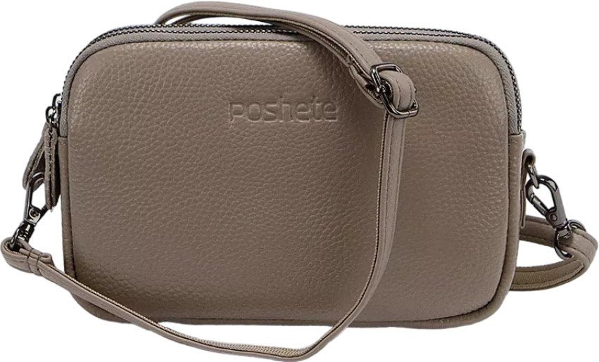 Женская сумка Poshete 886-60061-LCF (кофе)