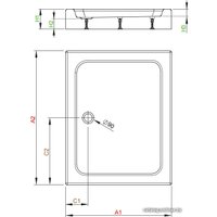 Душевой поддон Radaway Laros D Compact 90x80 [SLD8917-01]