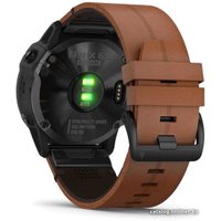 Умные часы Garmin Fenix 6X Sapphire (черный DLC/каштановый)