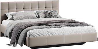 Кровать Трия Эмма Тип 1 180x200 (велюр Confetti Smoke)