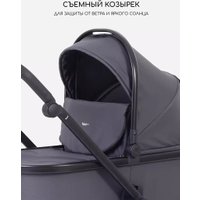 Универсальная коляска Rant Basic Wave RA162 (2 в 1, graphite)