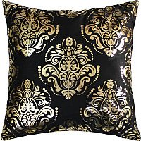 Декоративная подушка Matex Luxury Обои 14-058 (золото/черный)