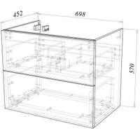  Garda Тумба под умывальник Grado 58н 70 26.58н.700