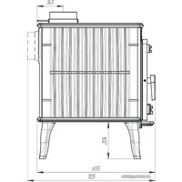 Свободностоящая печь-камин Prometall Маэстро в Лиде