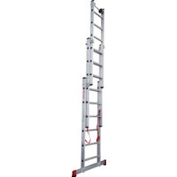 Лестница-стремянка Новая высота NV 523 трёхсекционная индустриальная 3x6 ступеней