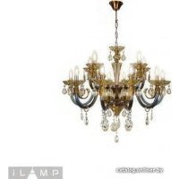 Подвесная люстра iLamp Asia 61081-8+4 BR