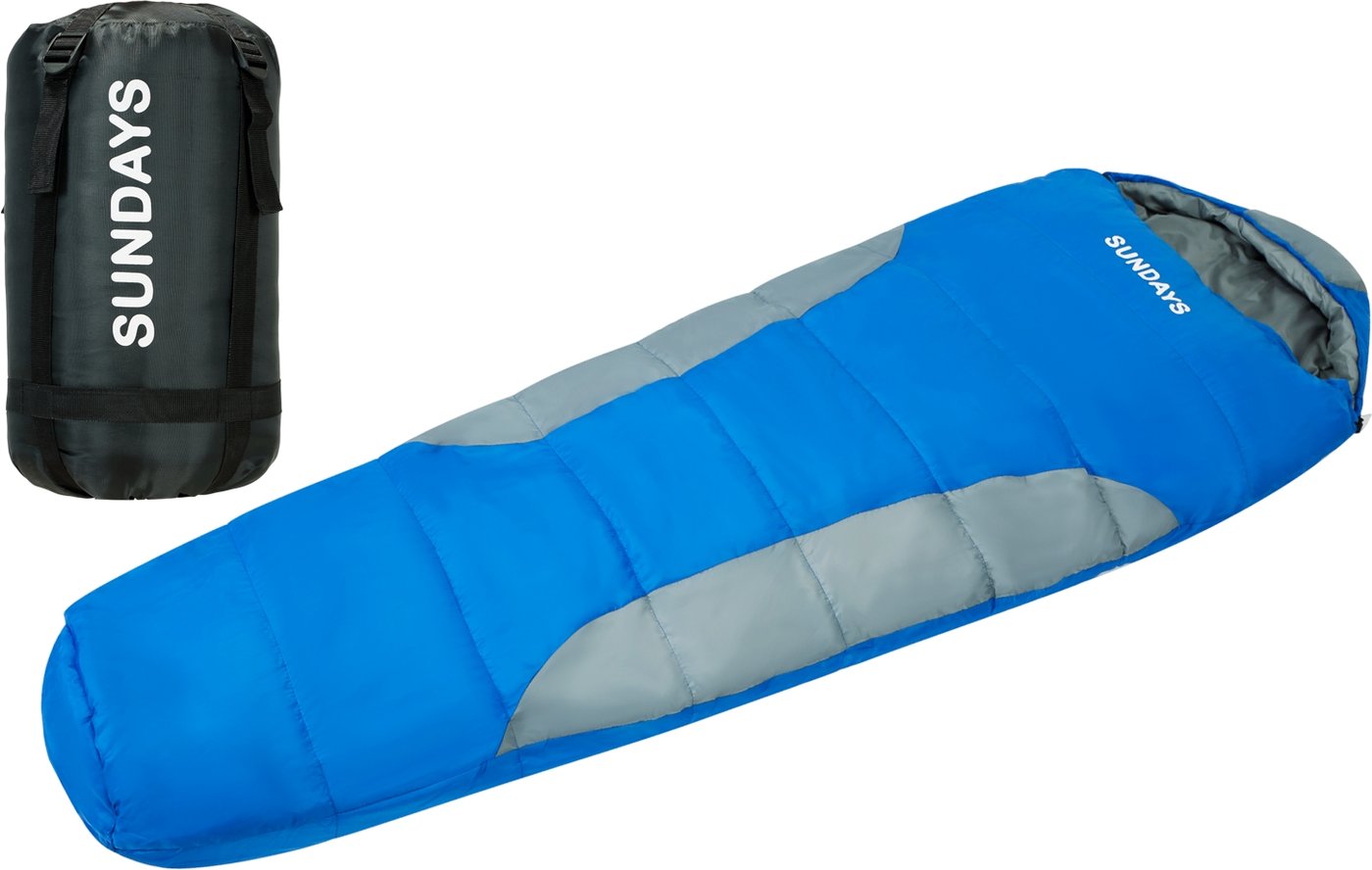 

Спальный мешок Sundays ZC-SB019 (2шт, темно-серый/синий)
