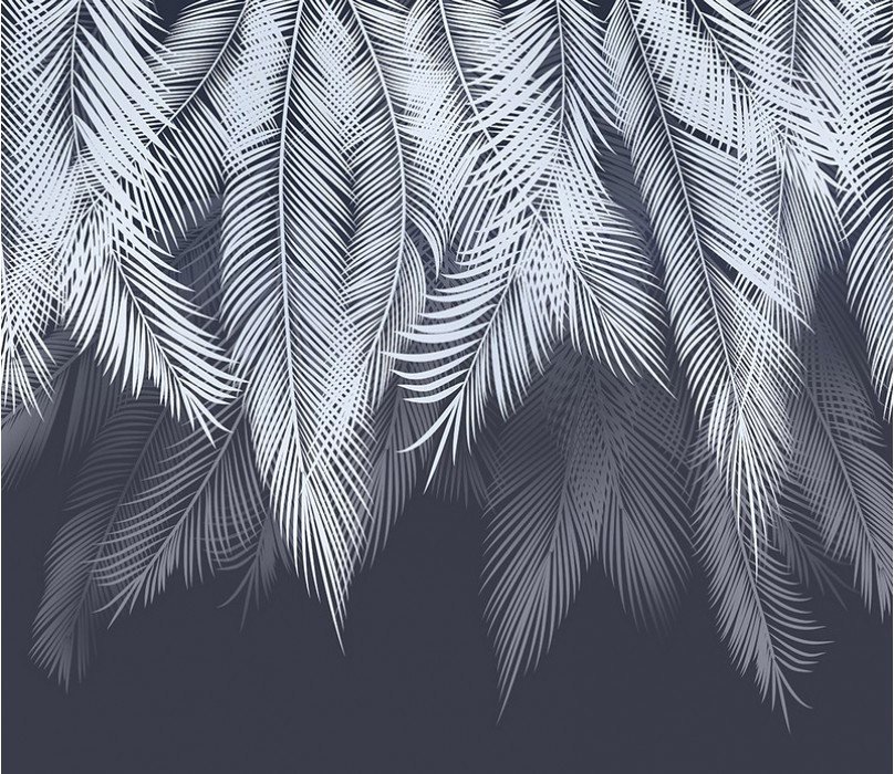 

Фотообои Citydecor Пальмовые листья с оттенком (голубой-синий) 300x260