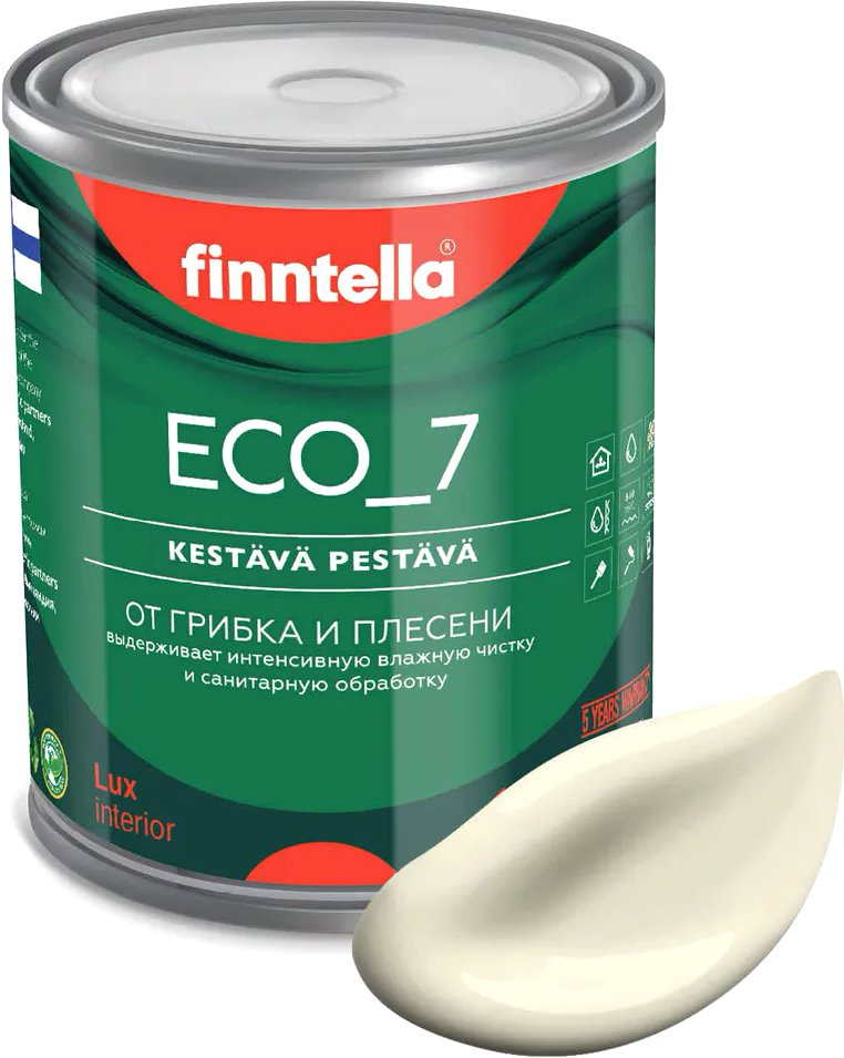 

Краска Finntella Eco 7 Kermainen F-09-2-1-FL121 0.9 л (желто-белый)