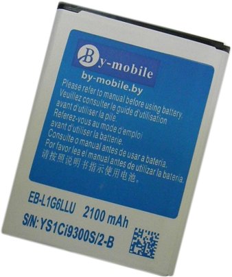 

Аккумулятор для телефона By-mobile совместим с Samsung EB-L1G6LLU/EB535163LU