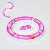 Игрушка для кошек Пижон Круг и волна 7442149 (белый/фиолетовый)