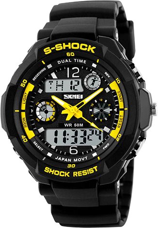 

Наручные часы Skmei S-Shock 0931 (черный/желтый)