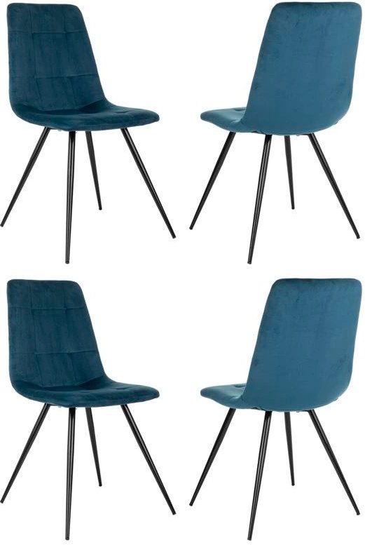 

Стул Бюрократ CH-K1 4 шт (синий Holland 58/черный)