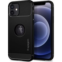 Чехол для телефона Spigen Rugged Armor для iPhone 12/iPhone 12 Pro ACS01700 (черный)