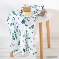 Полотенце Этель Эвкалипт 5472037 (белый/зеленый)