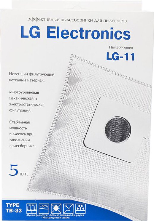 

Комплект одноразовых мешков ПС-Фильтрс LG-11