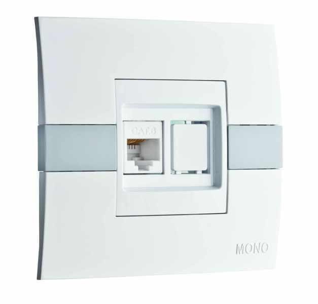 

Розетка компьютерная Mono Electric Eco 101-010204-125 (White-Grey)