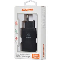 Сетевое зарядное Digma DGWC-2U-QC3.0-BK