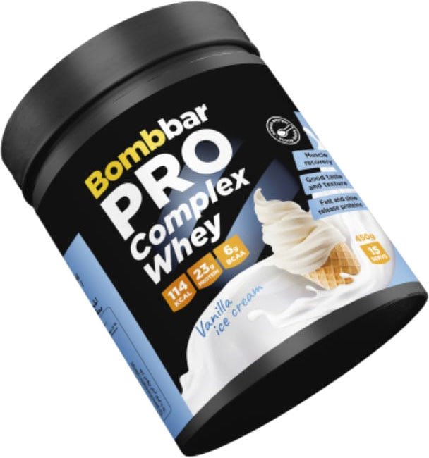 

Протеин комплексный Bombbar Pro Complex Whey (450 г, ванильное мороженое)