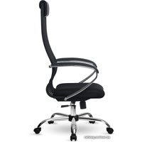 Офисное кресло Metta S-BK 8, Ch ов/сечен (резиновые ролики, черный)