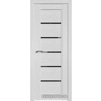 Межкомнатная дверь ProfilDoors 2.76XN R 60х200 (монблан, стекло черный триплекс)