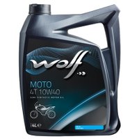 Моторное масло Wolf Moto 4T 10W-40 4л