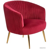 Интерьерное кресло Halmar Crown (бордовый/золотой)