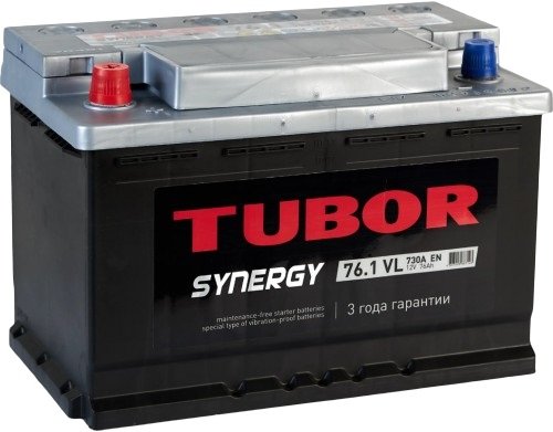 

Автомобильный аккумулятор Tubor Synergy L+ (76 А·ч)