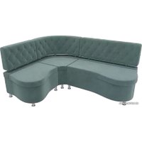 Угловой диван Лига диванов Вегас 105169 (левый, бирюзовый)