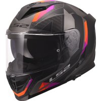 Мотошлем LS2 FF818 Storm III Sporty (L, серый/фиолетовый)