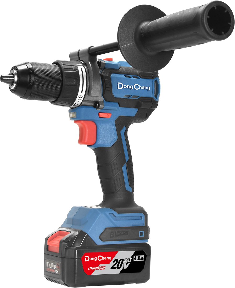 Ударная дрель-шуруповерт DongCheng DCJZ20160i Type EM (с 2-мя АКБ, кейс)