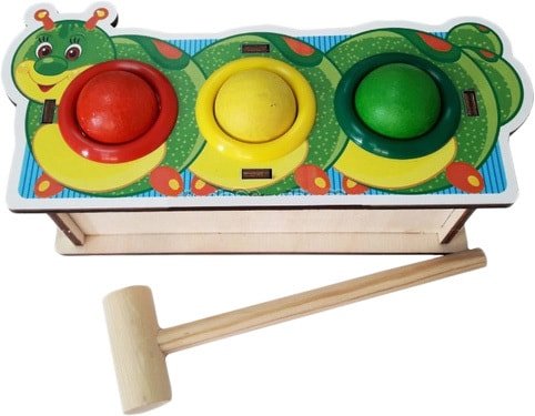 

Молоточек WoodLand Toys Гусеница 115201