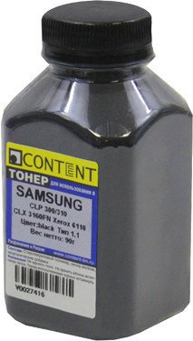

Тонер Content для Samsung CLP-300 Тип 1.1 (черный) 90 г
