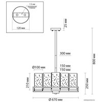 Подвесная люстра Odeon Light Kavo 4817/8