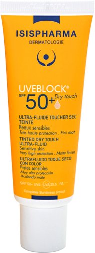 ISISPHARMA Uveblock Dry Touch Tinted SPF 50+ Ультра-флюид с очень высокой степенью защиты от солнечного излучения светлый тон 40 мл