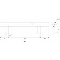 Ручка мебельная Boyard Rock RS325SC.5/288