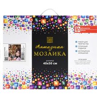 Алмазная мозаика  Феникс+ Девушка и леопард 70861