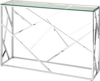 

Консольный стол Stool Group Арт Деко 115x30 ECST-015 (прозрачное стекло/сталь серебристый)