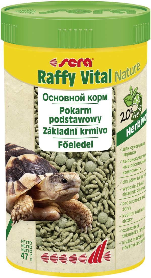 

Сухой корм Sera Raffy Vital Nature 47 г