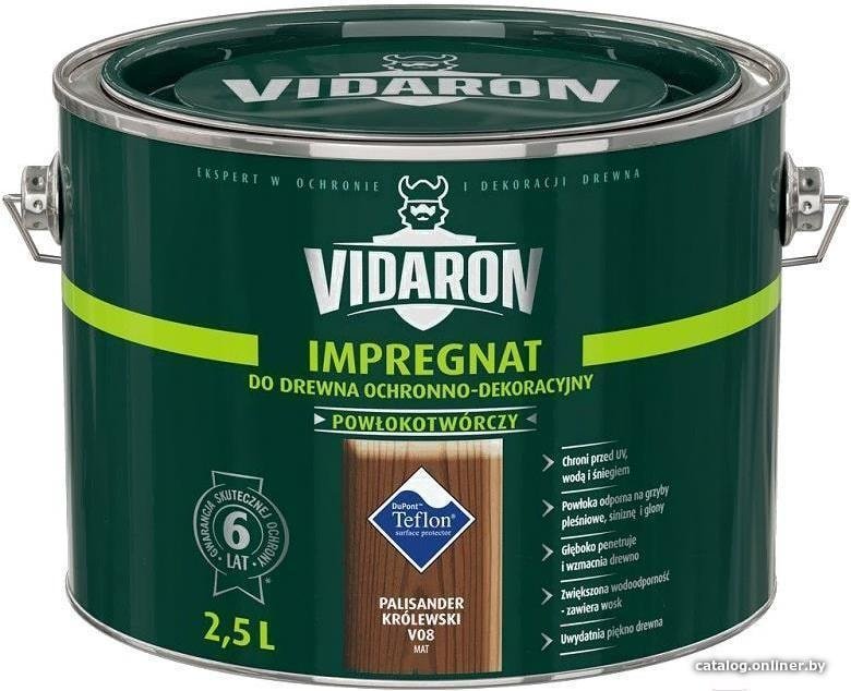 Пропитка Vidaron Impregnant V08 2.5 л (королевский палисандр)