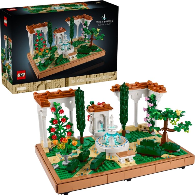 

Конструктор LEGO Icons 10359 Сад с фонтаном