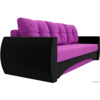 Диван Лига диванов Сатурн 101028 (микровельвет, фиолетовый/черный)