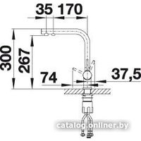 Смеситель Blanco Fontas II (шампань)