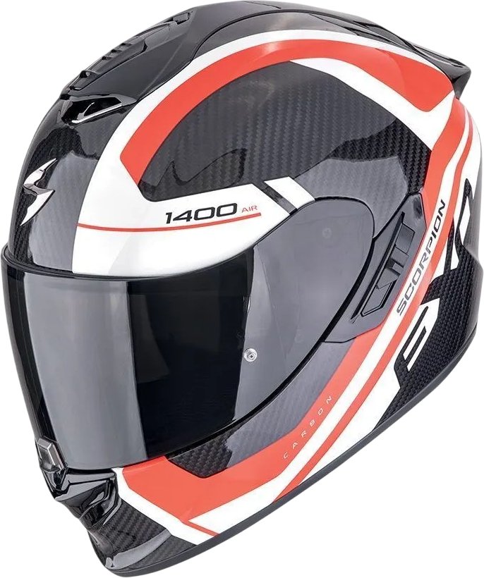 

Мотошлем Scorpion Exo Exo-1400 Evo II Carbon Air Enko (р. M, карбон/красный)