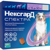 Таблетки от блох и клещей Merial Нексгард Спектра L от 15 до 30 кг (3 таблетки)