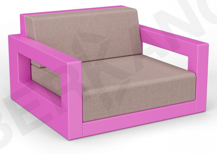 

Кресло Berkano Quarter lounge с подушками 230_033_15 (фиолетовый/кофейный)