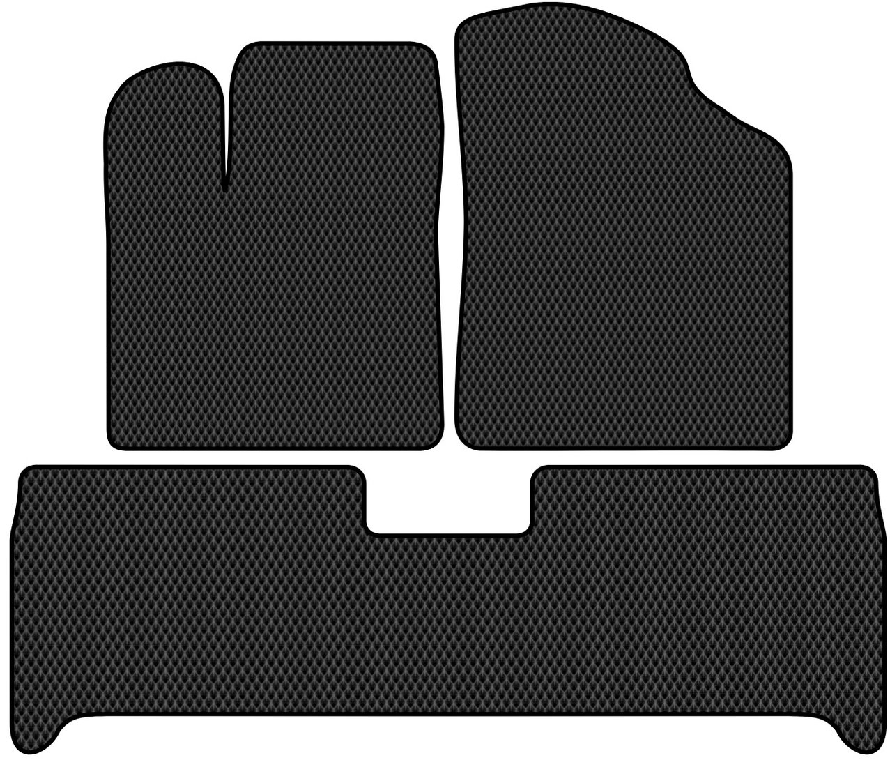 

Комплект ковриков для авто Alicosta Chery eQ5 I (suv / S61) 2020 - Н.В. (черный, ромб)