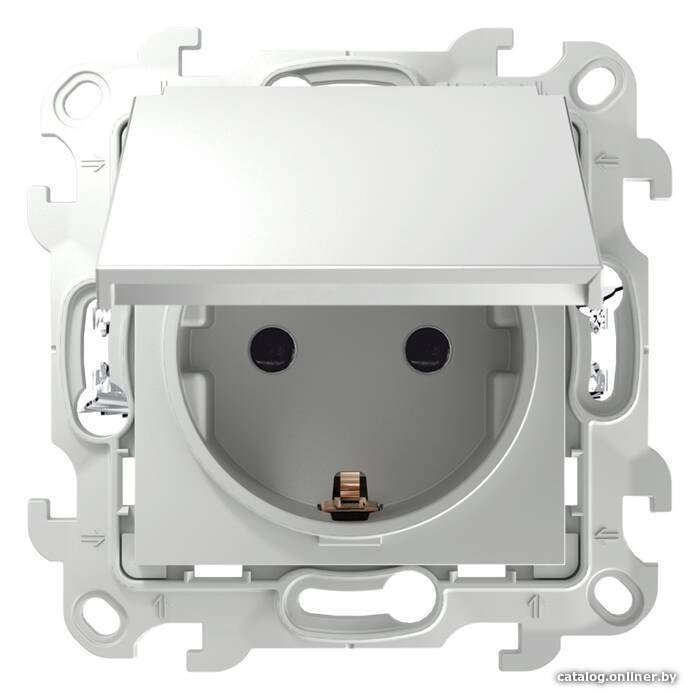 Розетка Simon 2420448-030 (белый)