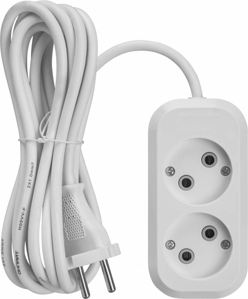 Удлинитель Онлайт OPE-S-02-500-X-2x1 90505